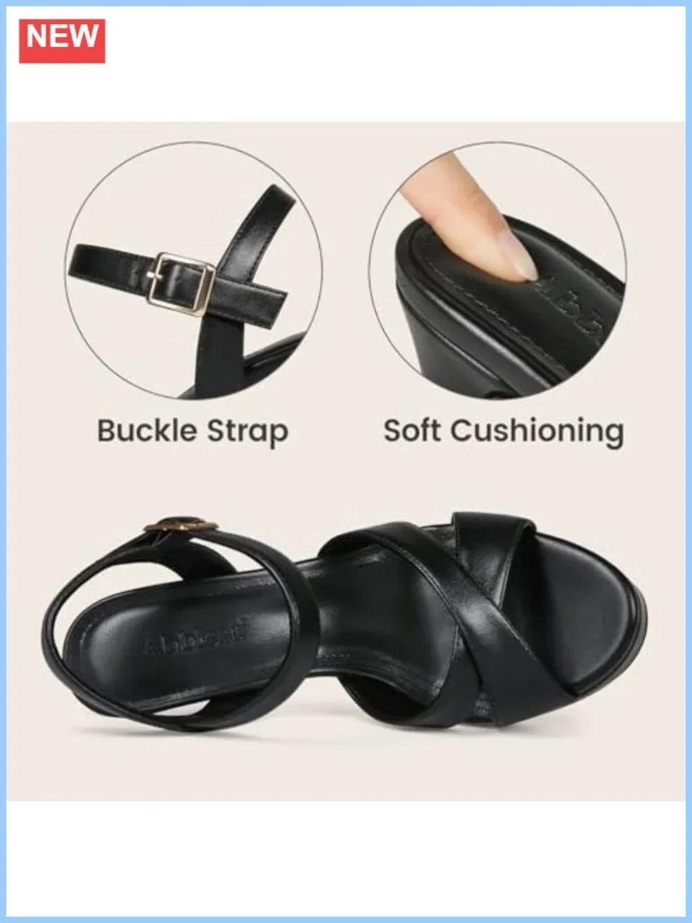Women's Chunky Heel Platform Sandals Ankle Strap Wedge Heels